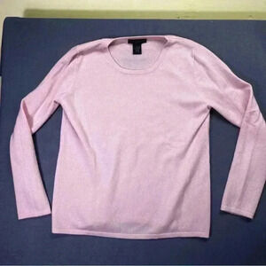 Preswick & Moore 100% Cashmere Pink Sweater Soft Womens XL cute comfy 1185